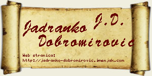 Jadranko Dobromirović vizit kartica